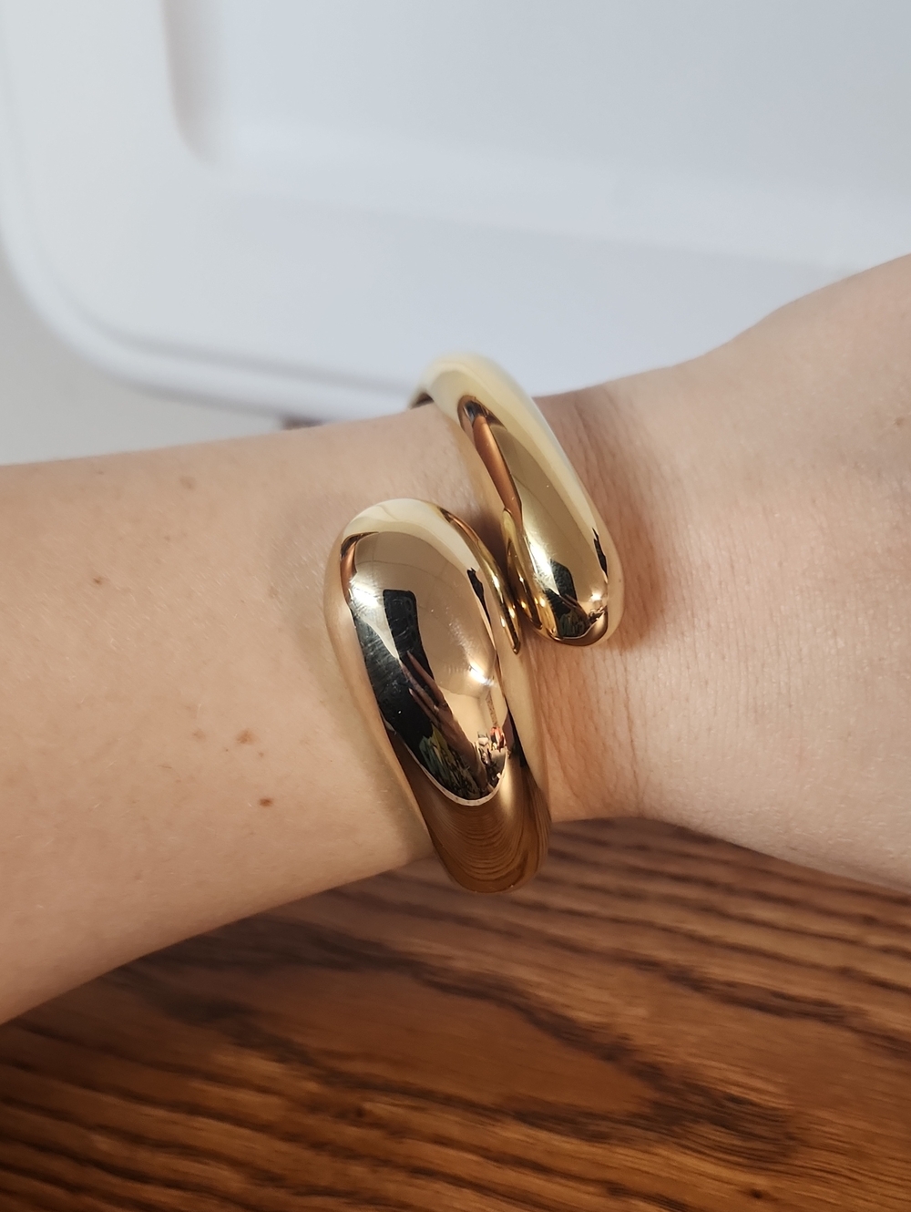 Gold-Tone Sculpted Cuff Bracelet - Women's Fashion Jewelry